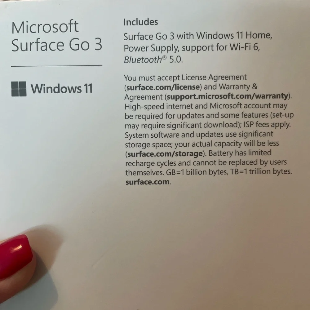 Microsoft Surface pro 3 w/ Microsoft Signature Type Cover